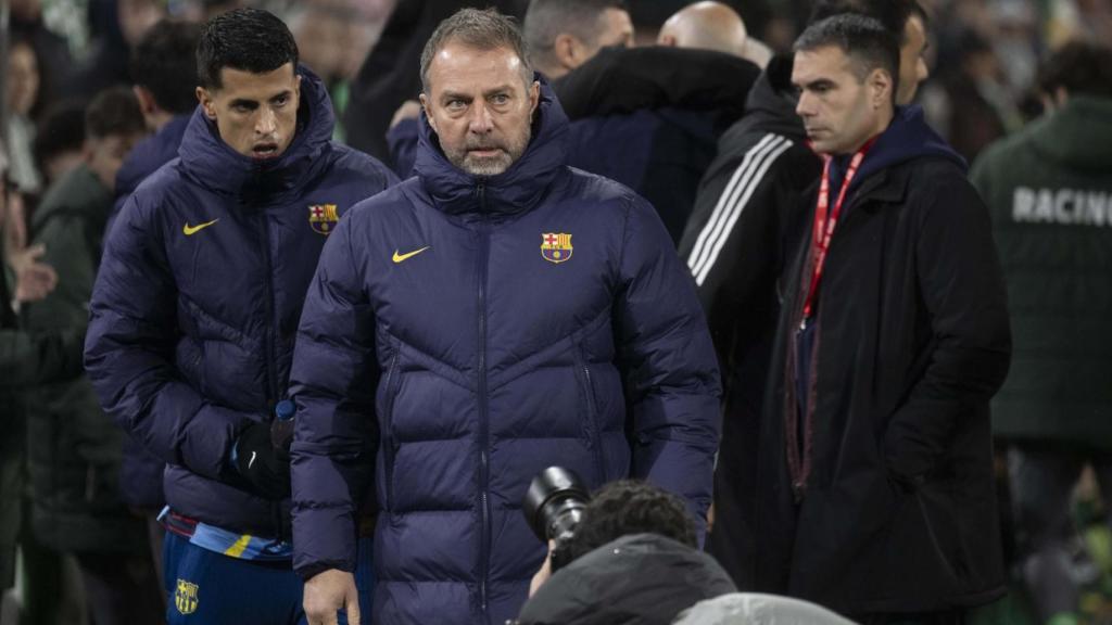 Hansi Flick en el Racing de Santander-Barça de la Copa del Rey