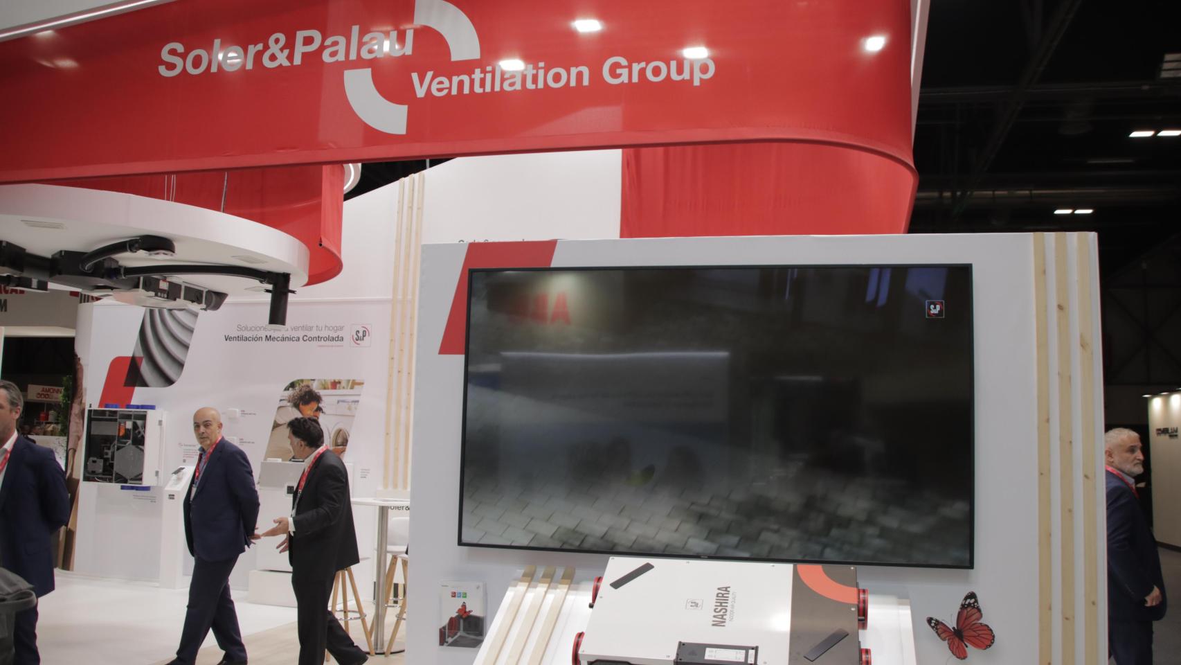 Expositor de Soler & Palau en una feria