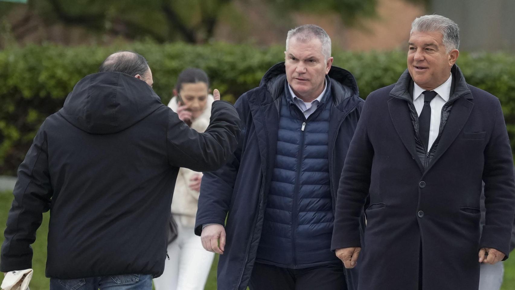 Joan Laporta acude a declarar a la Ciutat de la Justicia por una supuesta estafa en el marco del 'caso Reus'