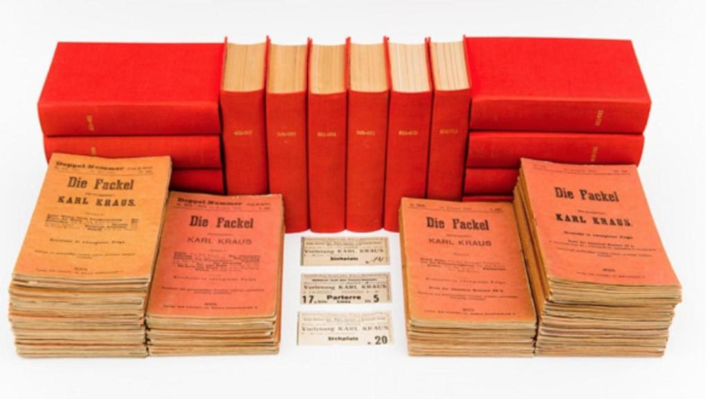 Colección de ejemplares de la revista 'Die Fackel'