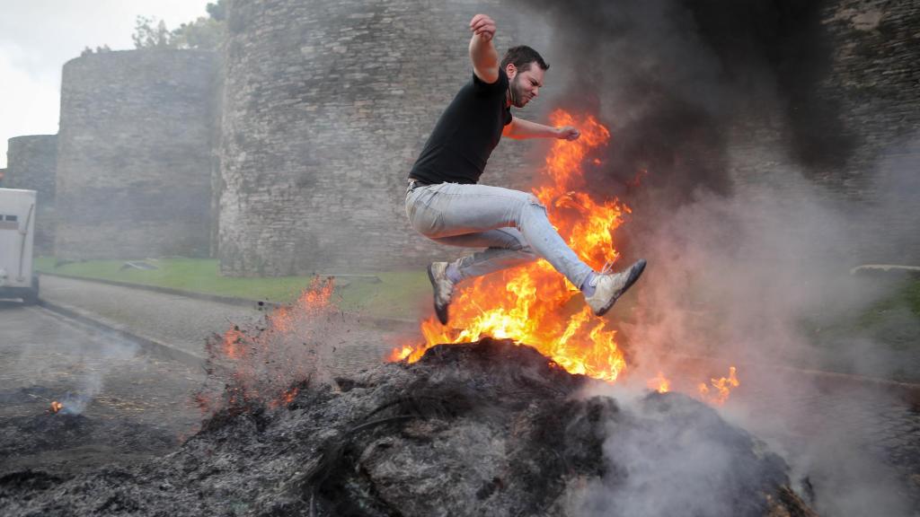 Protesta dels agricultors a Lugo