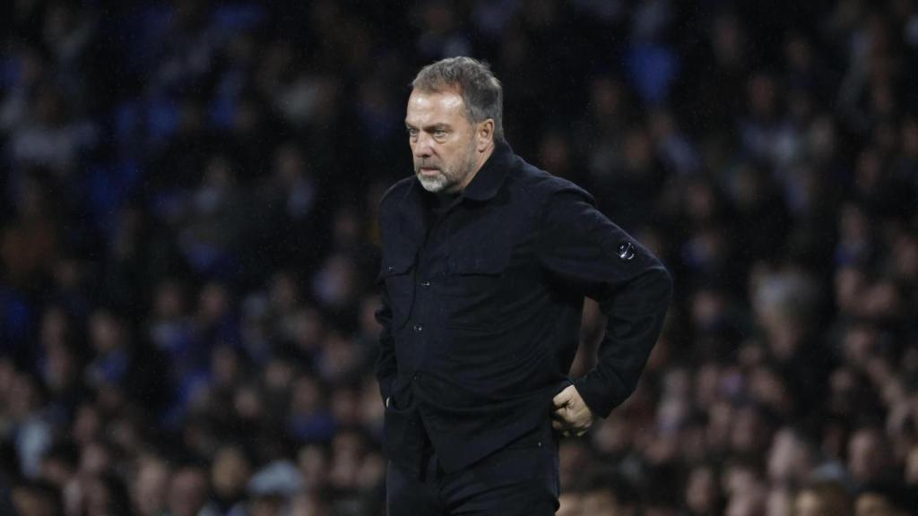 Hansi Flick en el Real Sociedad-Barça en Anoeta