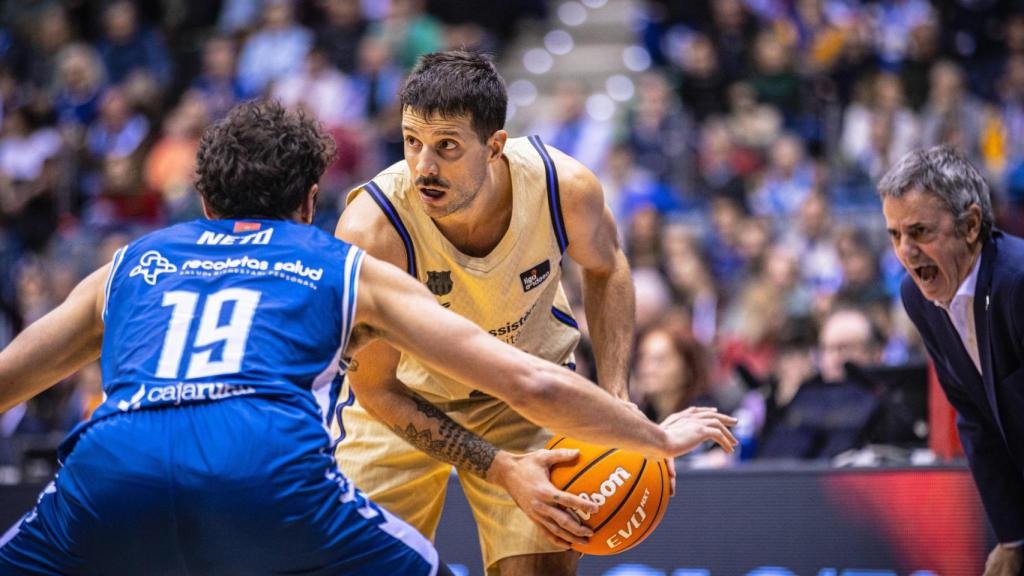 Nico Laprovittola durant el Burgos-Barça de bàsquet