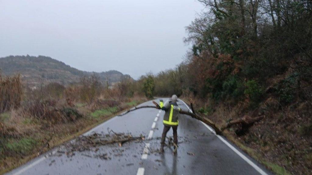 Los Agents Rurals, en una actuación tras las lluvias del sábado