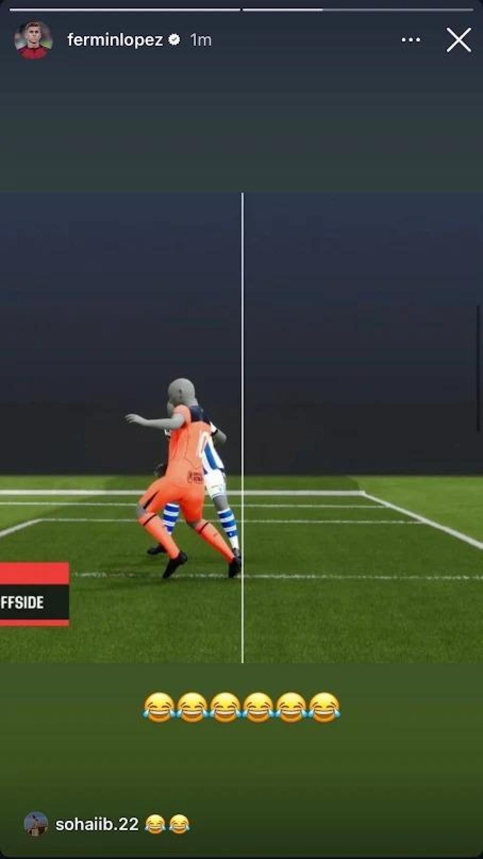 Fermín i el polèmic gol anul·lat al Barça per fora de joc