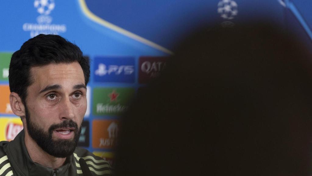 Álvaro Arbeloa, este lunes, en su comparecencia ante los medios de comunicación antes del partido de Champions contra el Mónaco