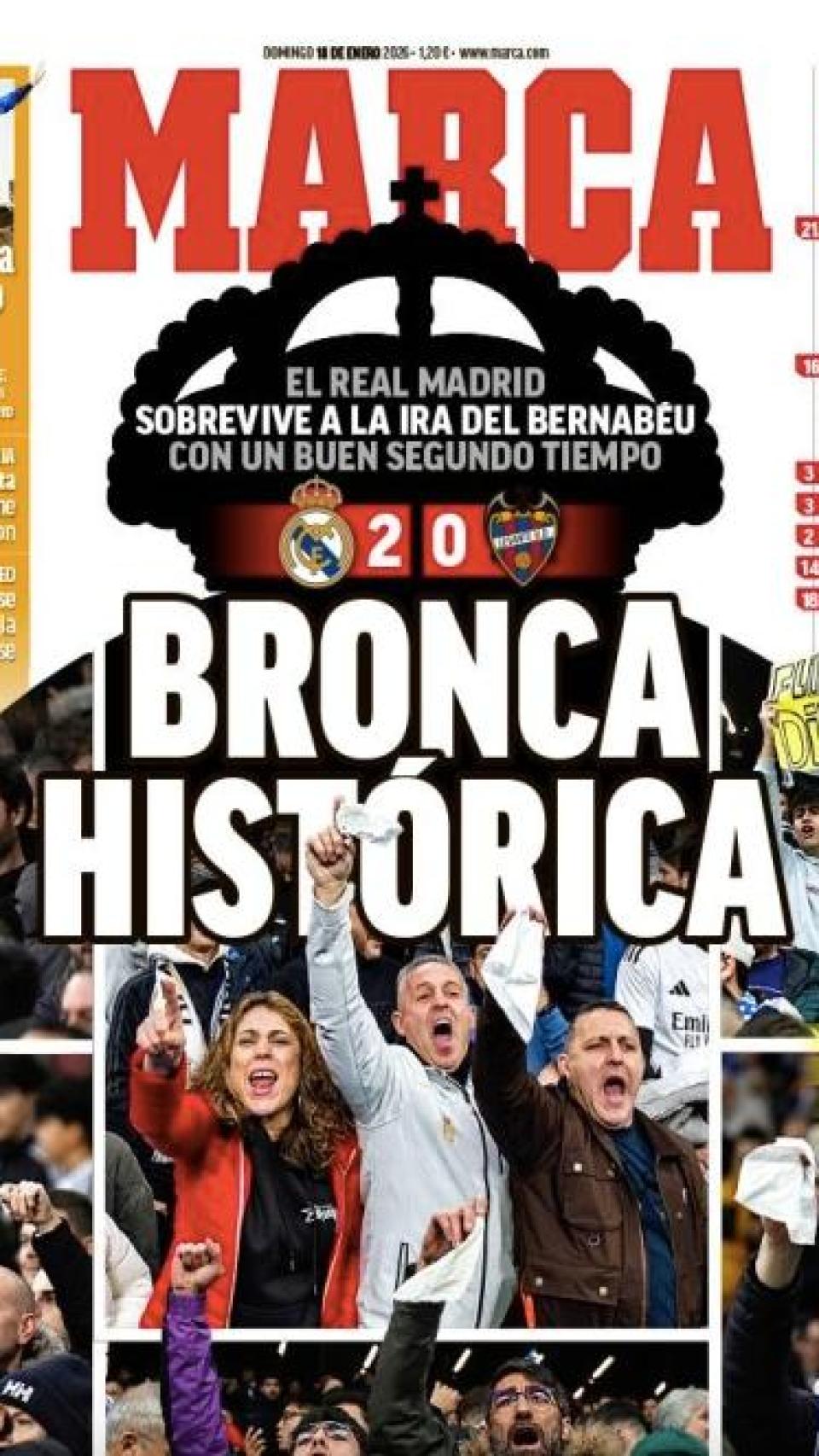 Portada del 'Marca' de diumenge