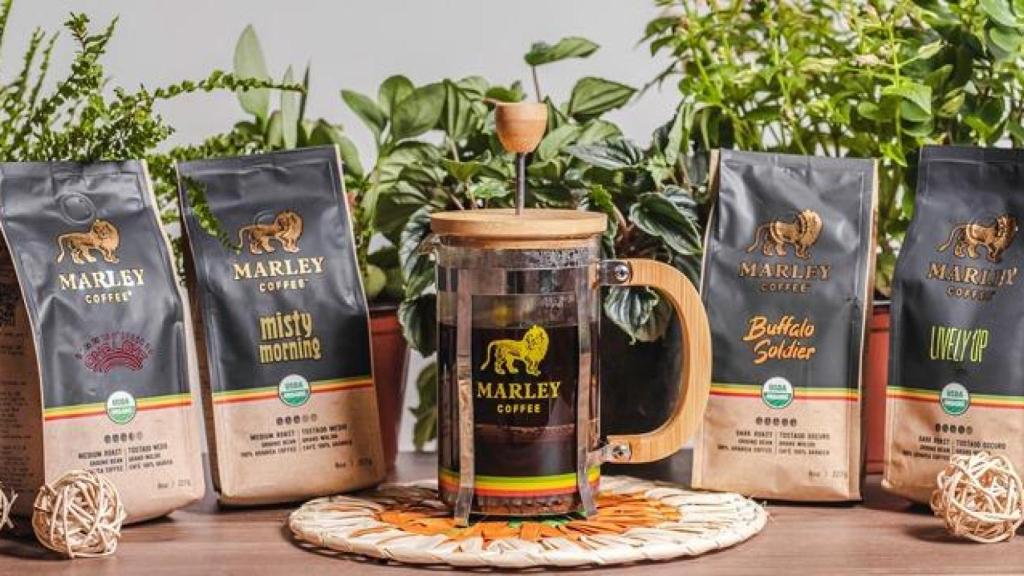 Algunos de los productos de Marley Coffee