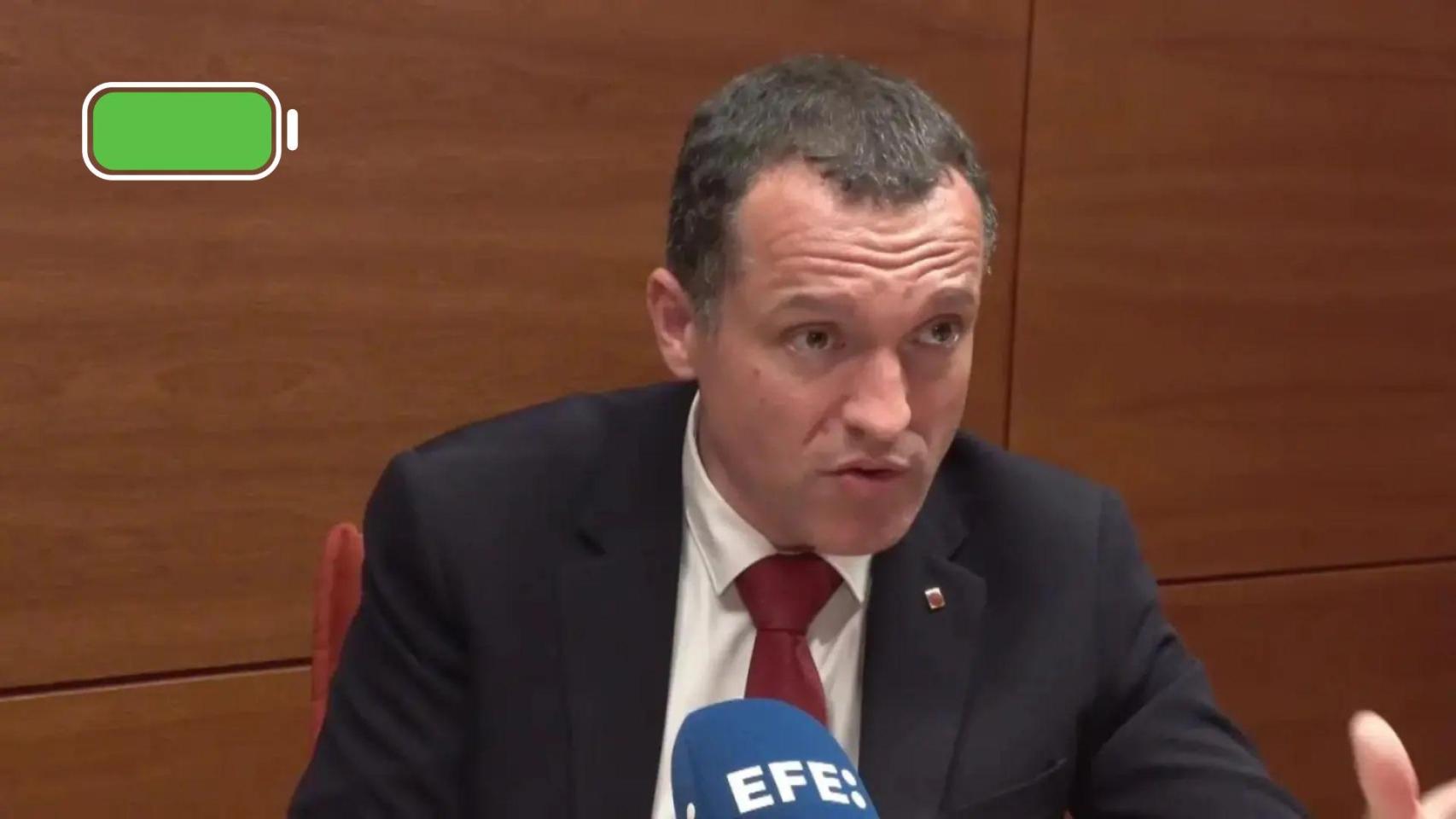 Oscar Ordeig, consejero catalán de Agricultura, Ganadería, Pesca y Alimentación