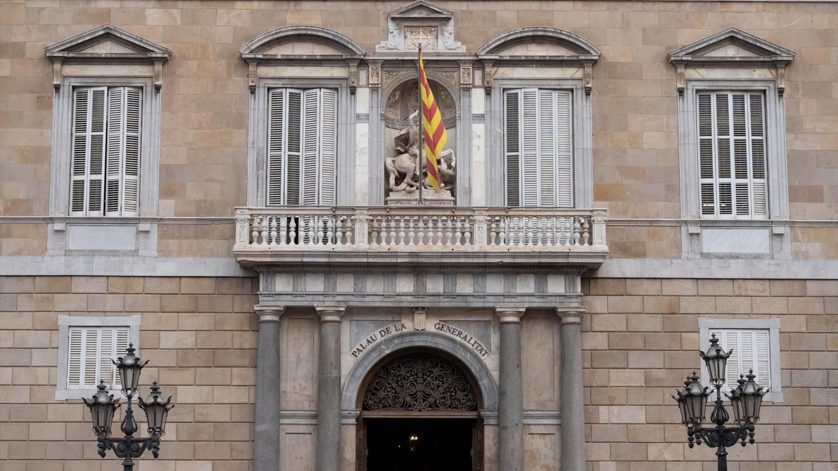 La fachada del Palau de la Generalitat