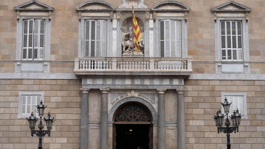 La fachada del Palau de la Generalitat