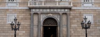 La fachada del Palau de la Generalitat