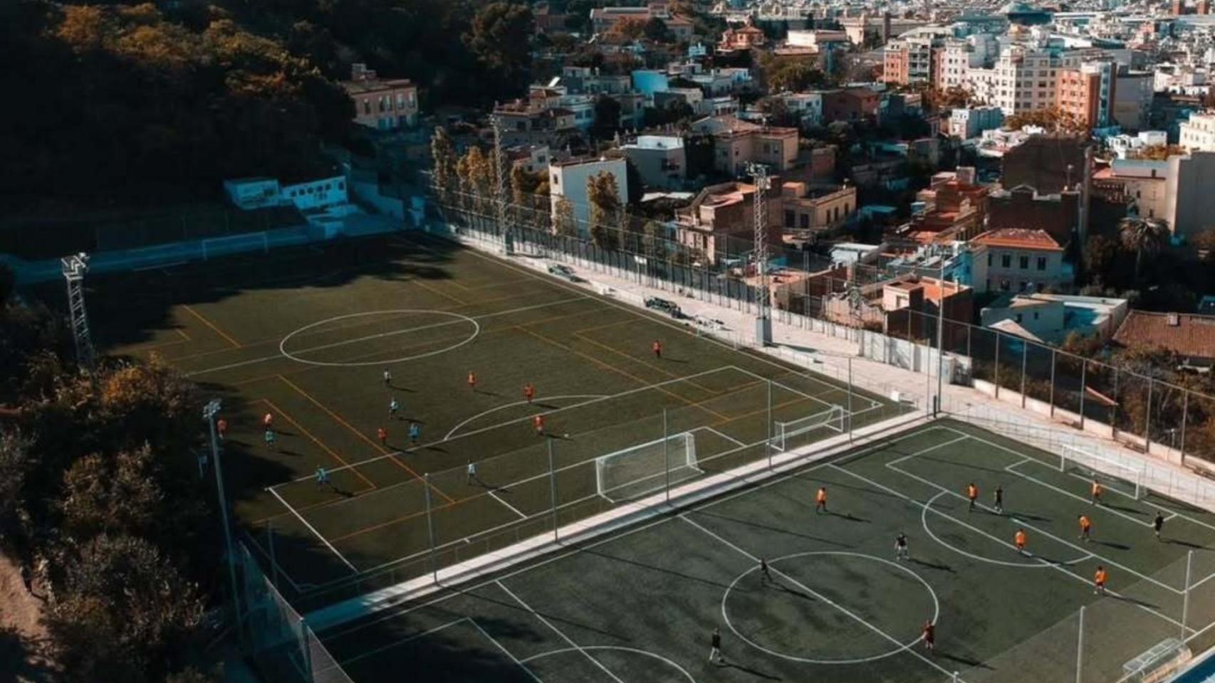 El campo de fútbol de la Satalia