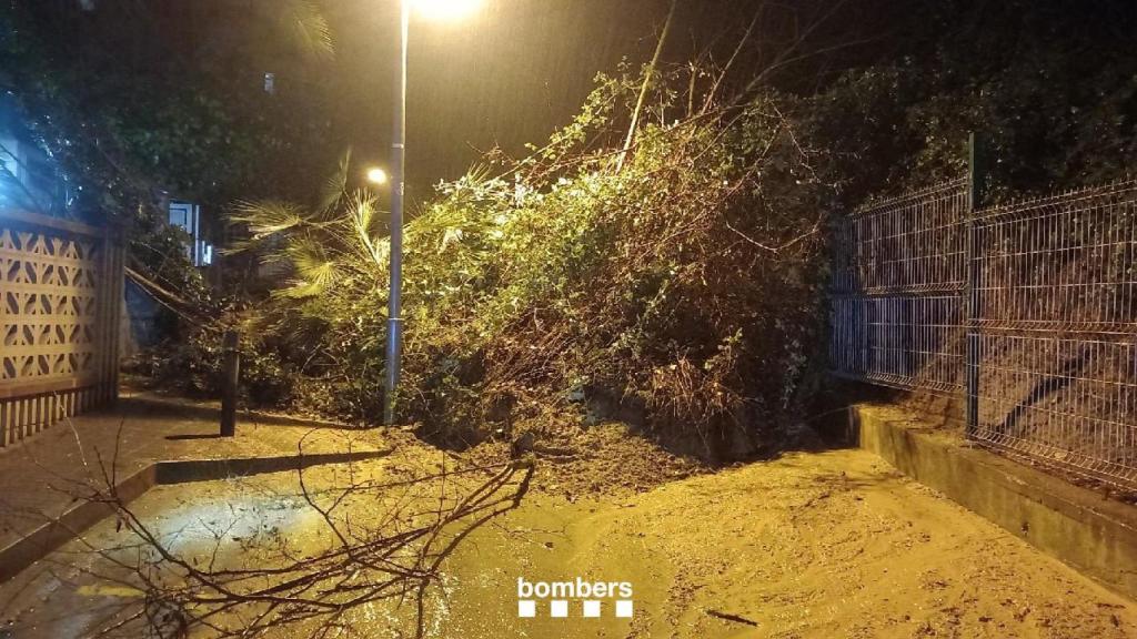 Destrozos del temporal Harry