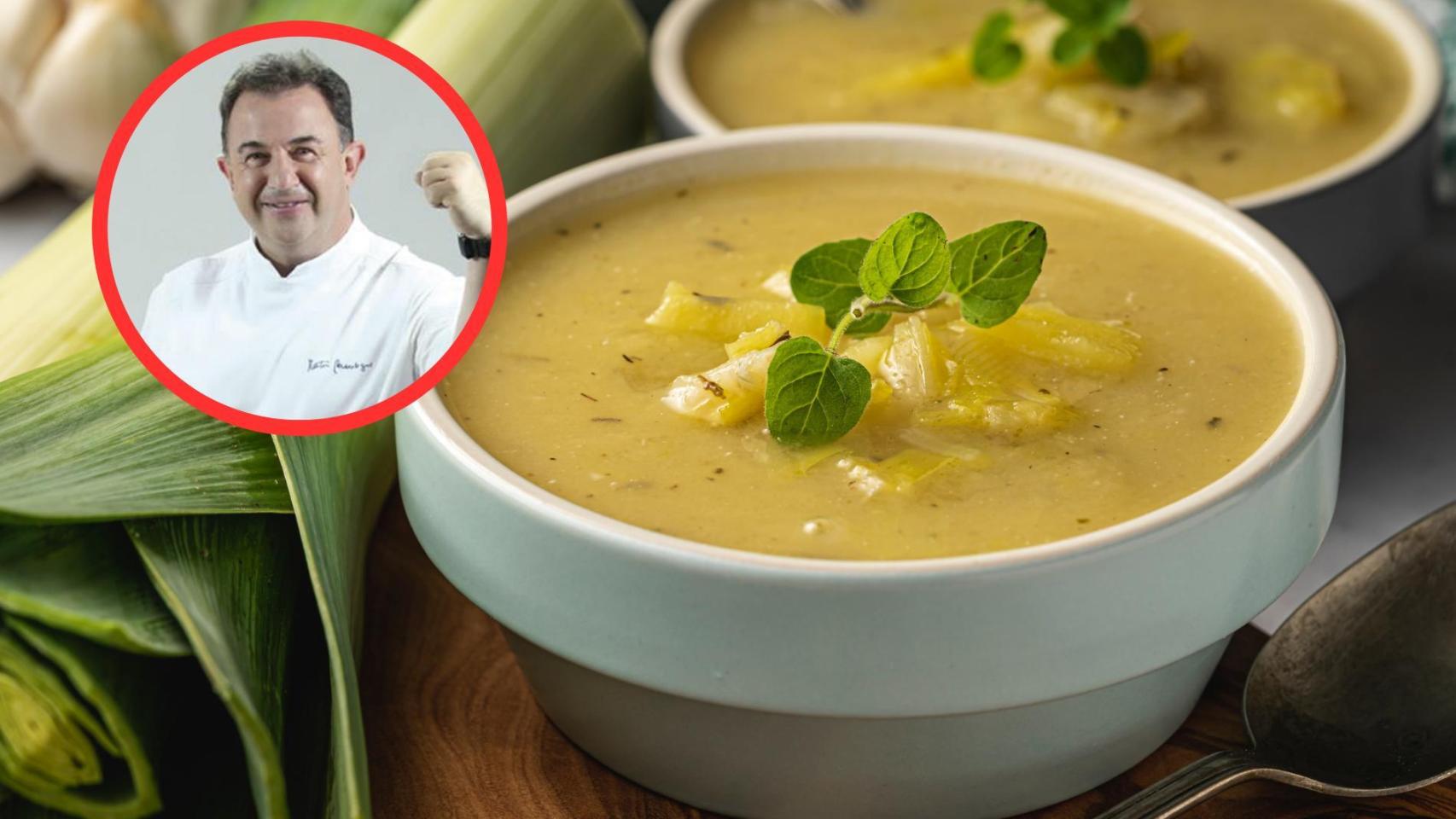 Sopa de ajo y Martín Berasategui