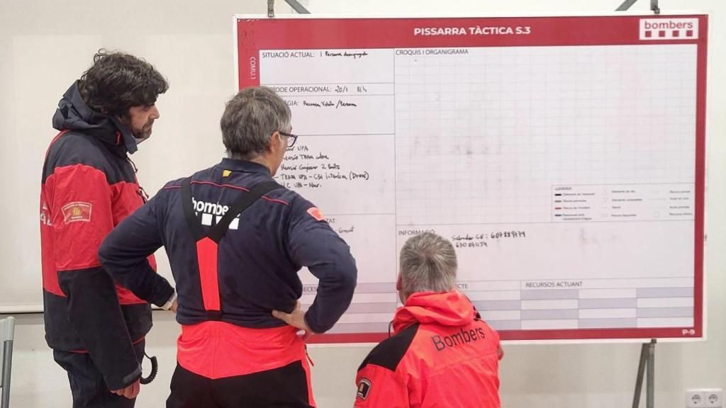 Centro de comando de los Bombers para el dispositivo desplegado para este temporal