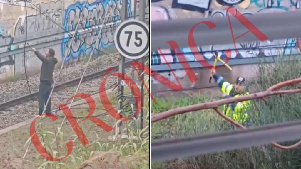 Los dos ladrones de cobre pillados en las vías de Montcada i Reixac