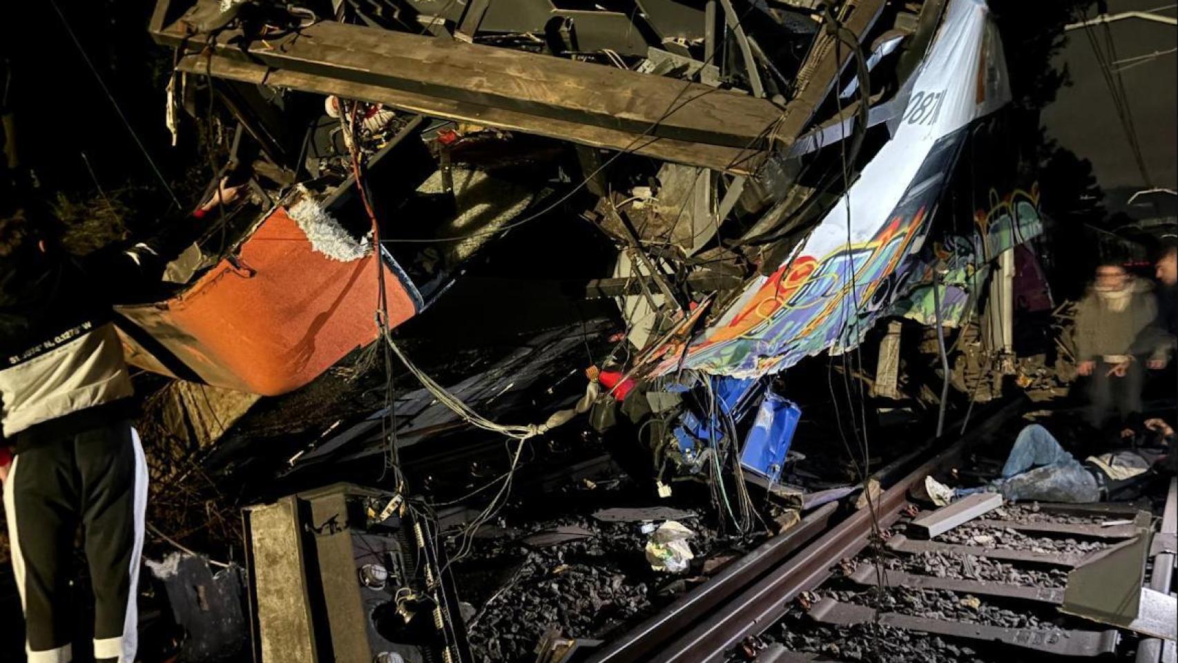 Accidente de tren entre Gelida y Sant Sadurní