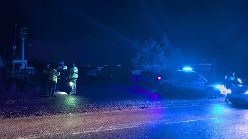 Equipos de emergencia en Gelida tras el accidente ferroviario