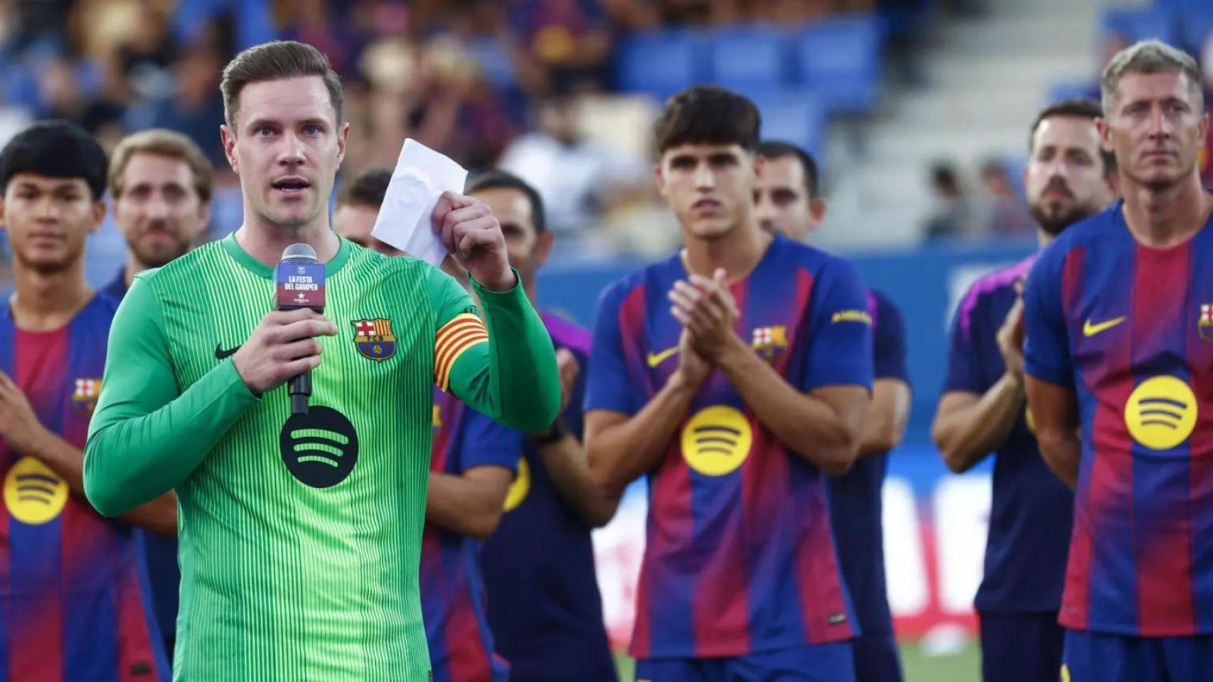 El discurso de Ter Stegen en el Trofeo Joan Gamper de 2025