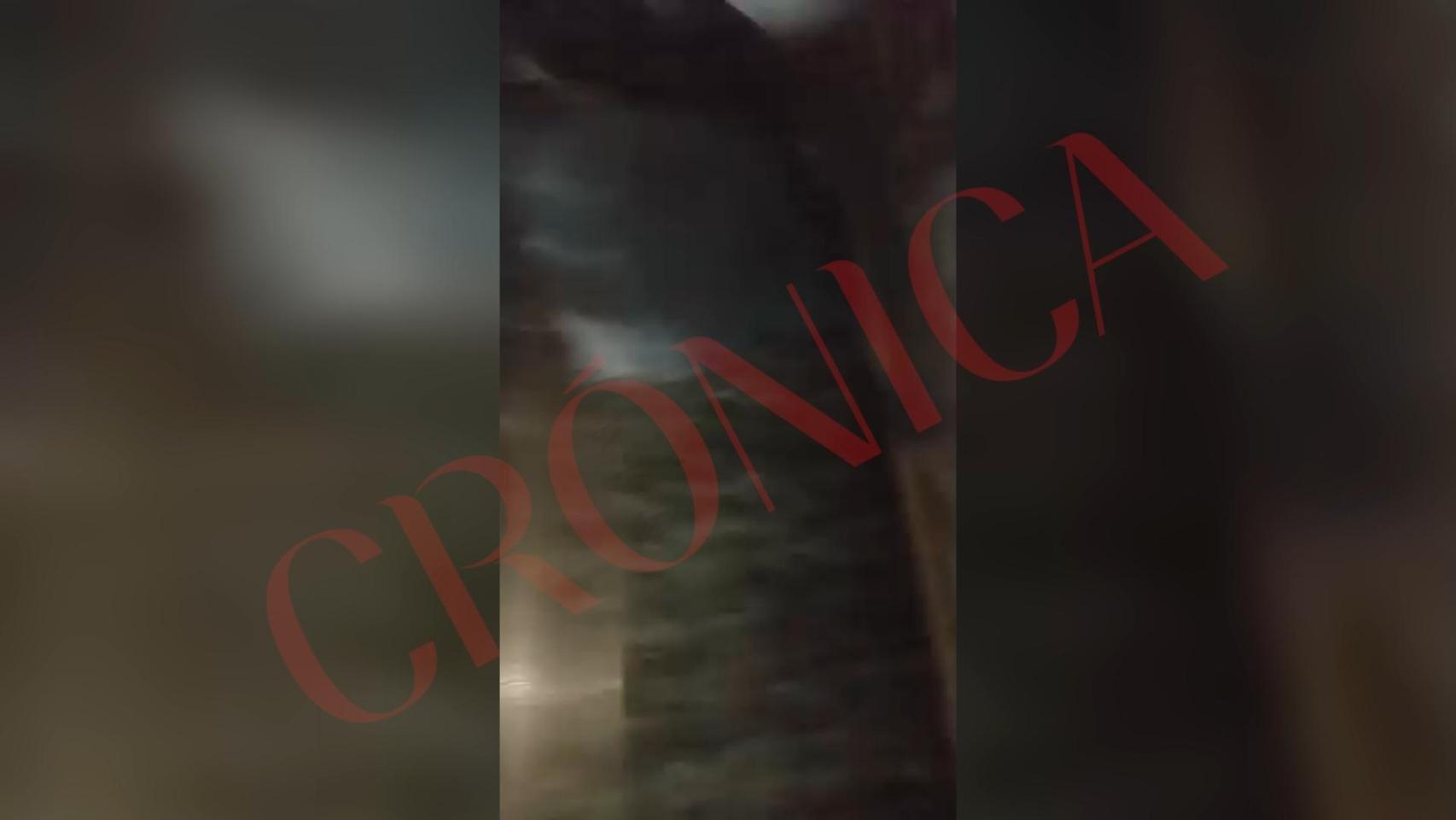 Interior del tren de rodalies accidentado en Gelida