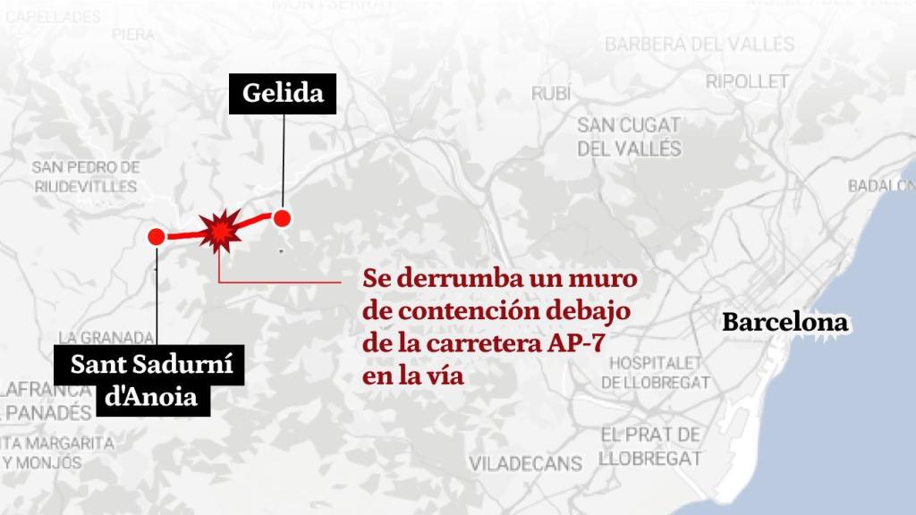 A la zona zero de l'accident de Gelida