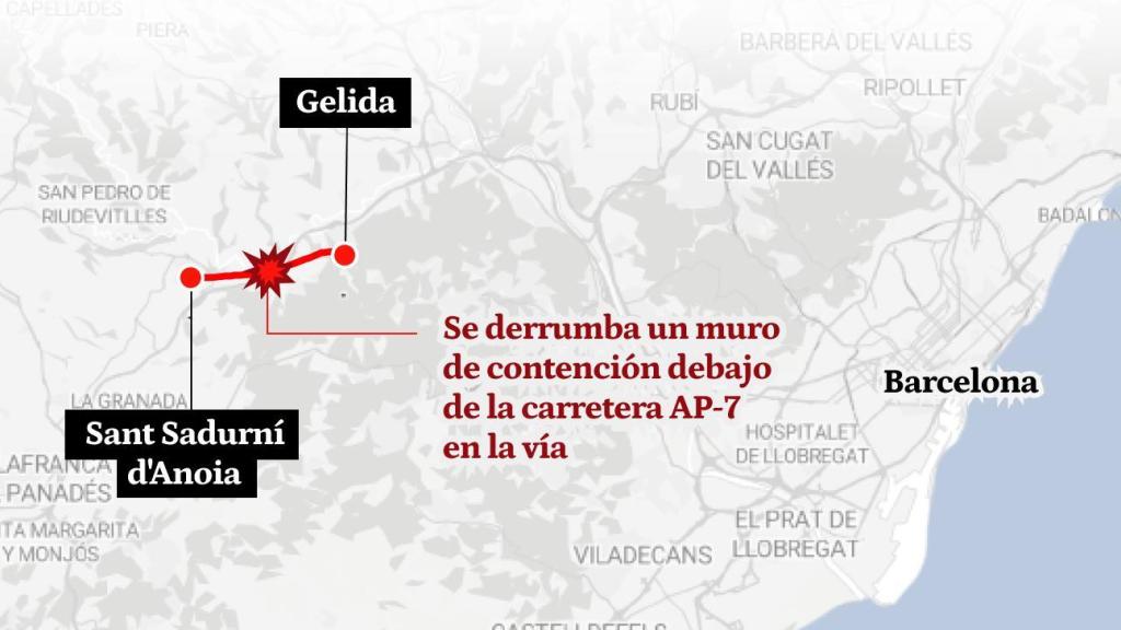 A la zona zero de l'accident de Gelida