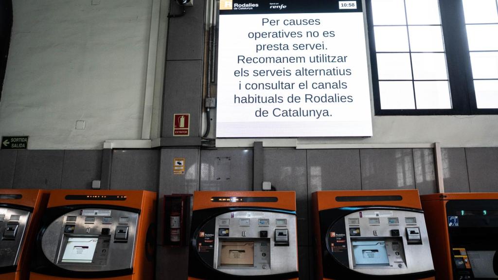 Estación de Rodalies cerradas