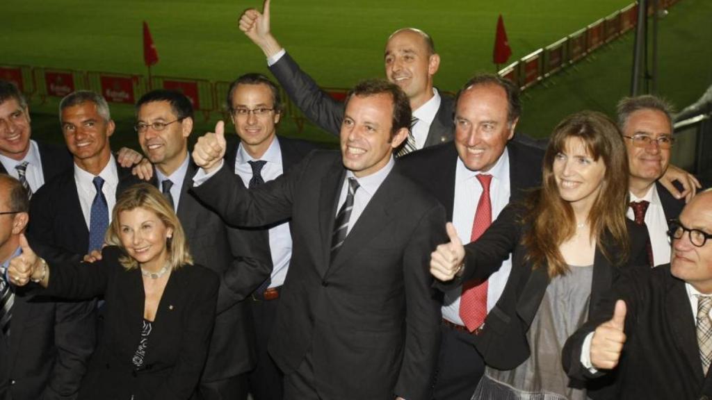 Rosell celebra la seva victòria el 2010