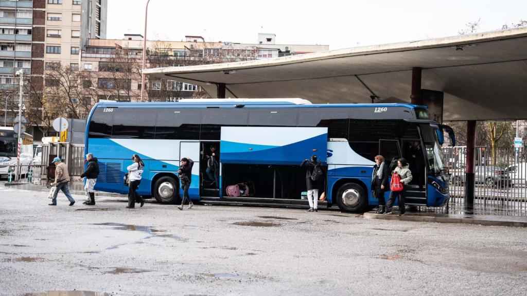 Estación de autobuses en Fabra y Puig debido a las afectaciones de Renfe