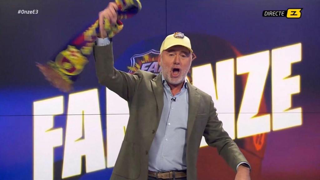 Xavi Valls, presentador de 'Onze', imita a Gerard Romero