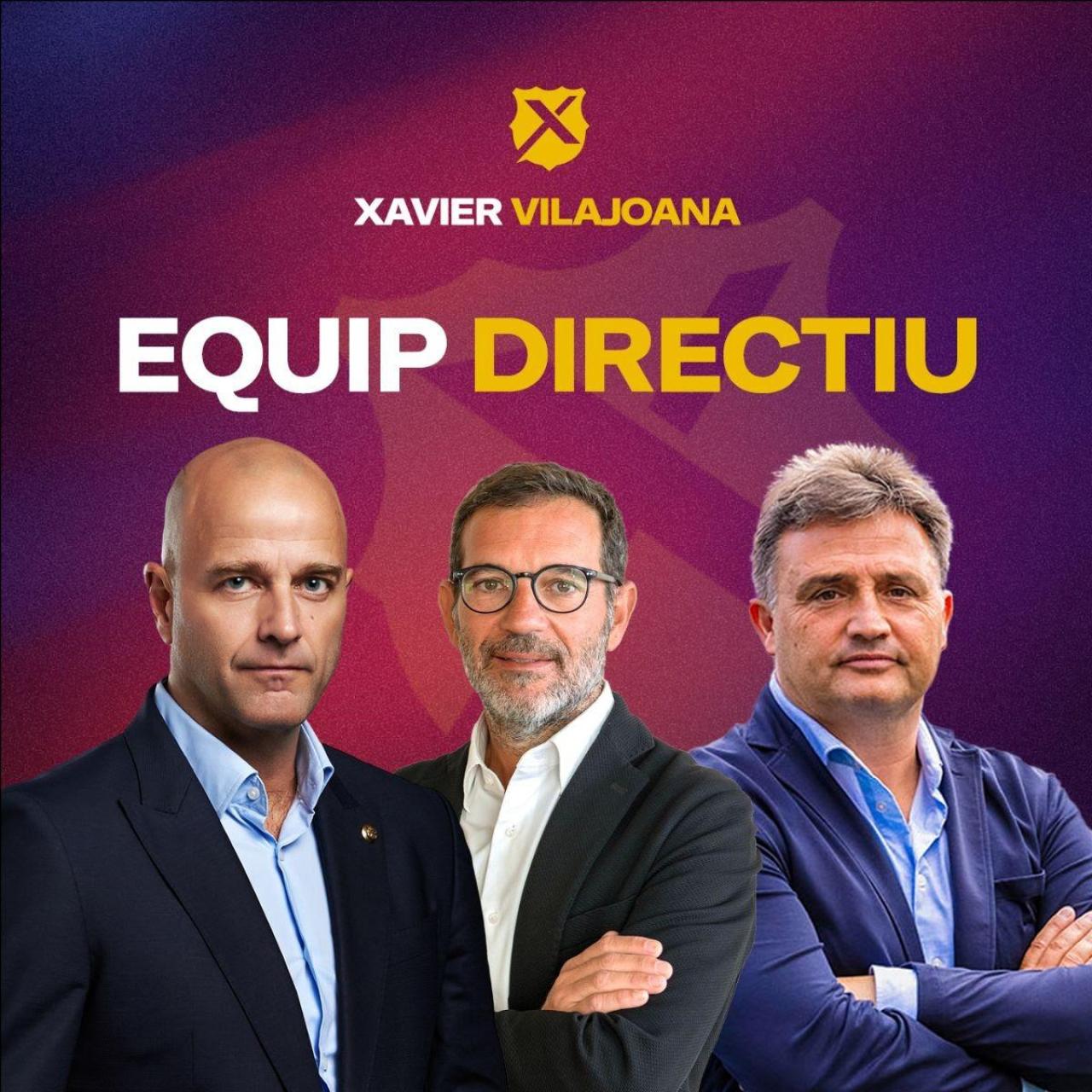 Jordi Collderram Torrens i Jordi Codina Font, els dos primers membres de la futura junta directiva de Xavi Vilajoana