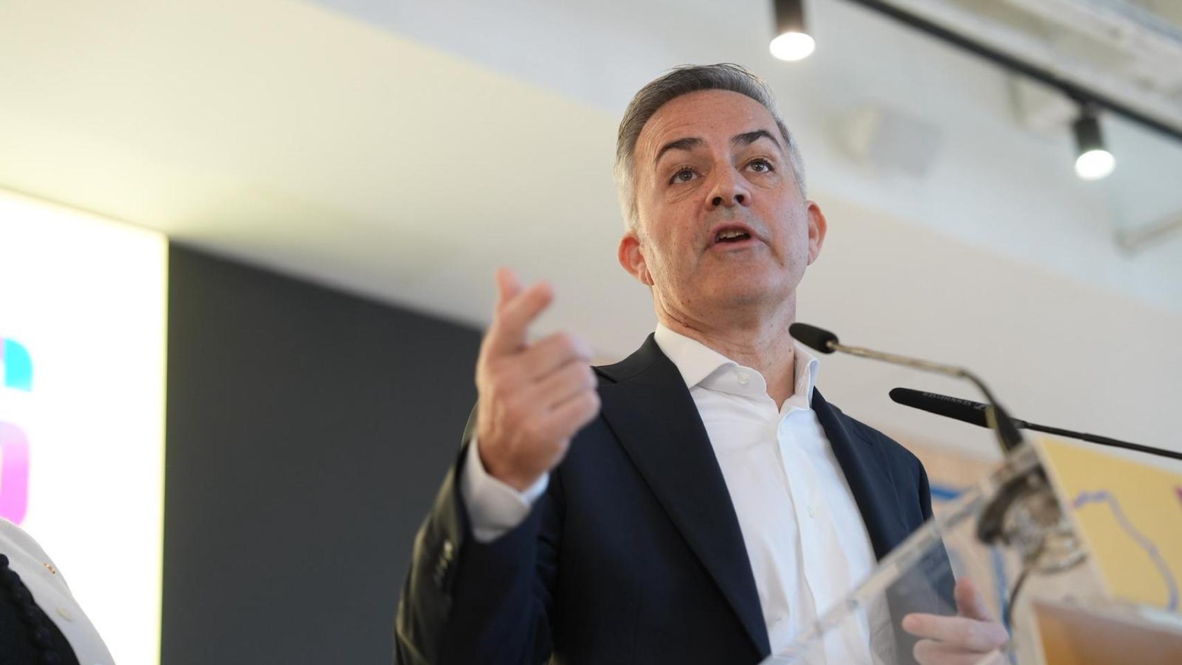 Víctor Font en su primer acto de campaña electoral con 'Nosaltres'