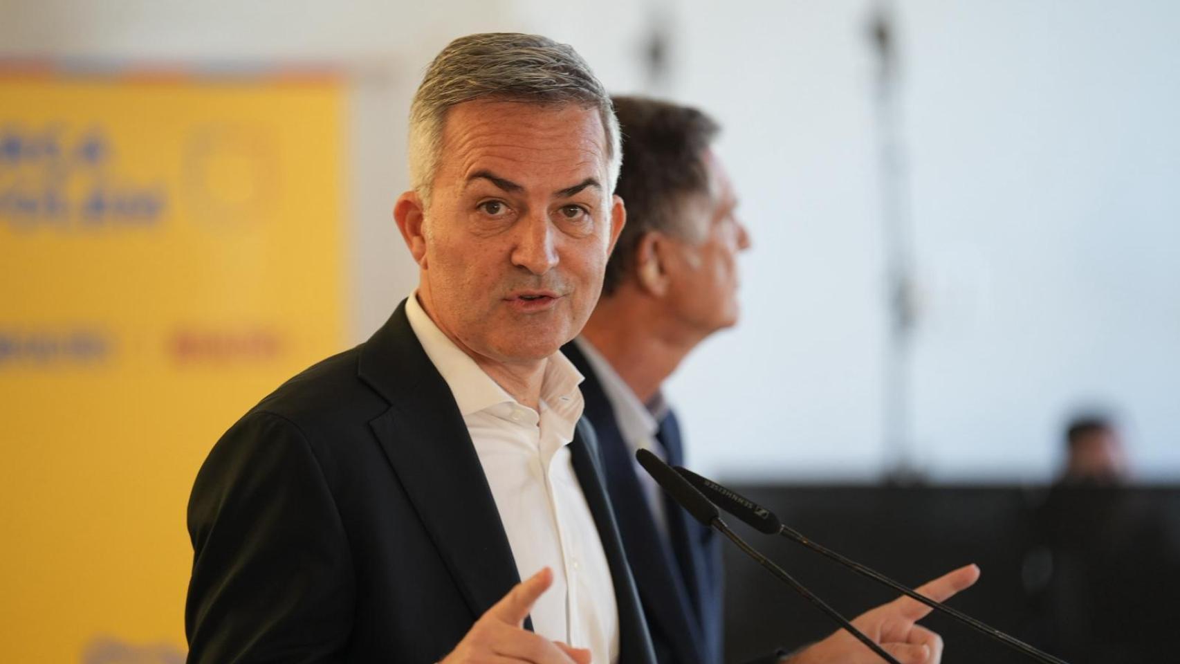 Víctor Font en su primer acto de campaña electoral con 'Nosaltres'
