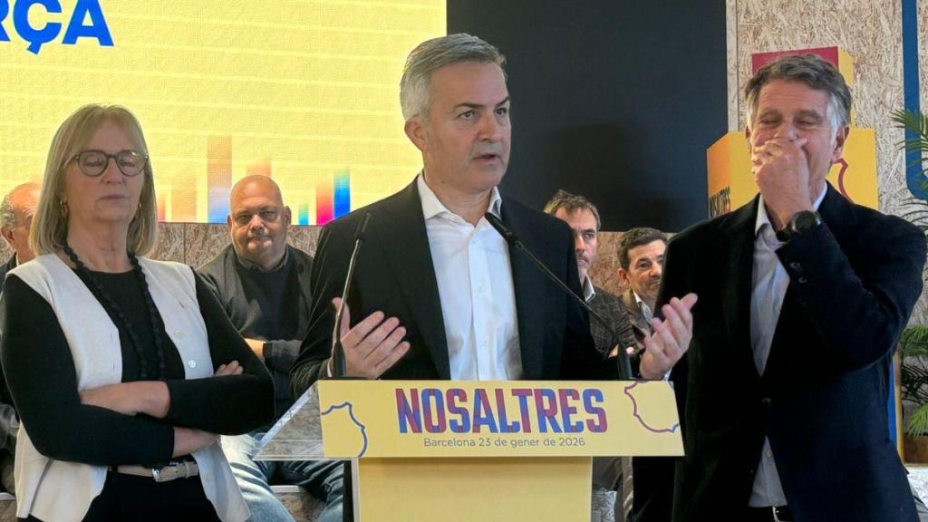 Víctor Font en su primer acto de campaña electoral con 'Nosaltres'