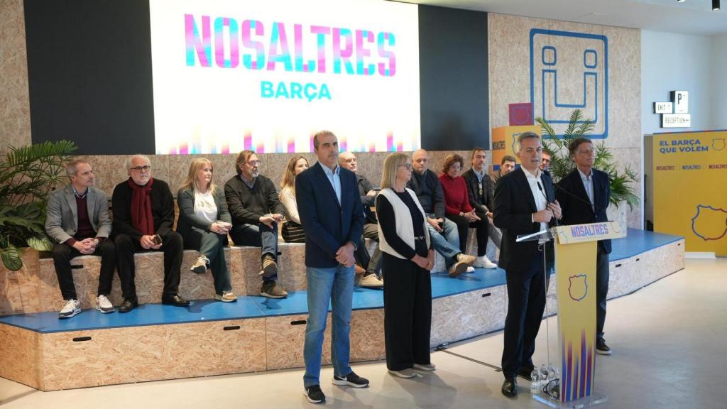 Víctor Font en su primer acto de campaña electoral con 'Nosaltres'