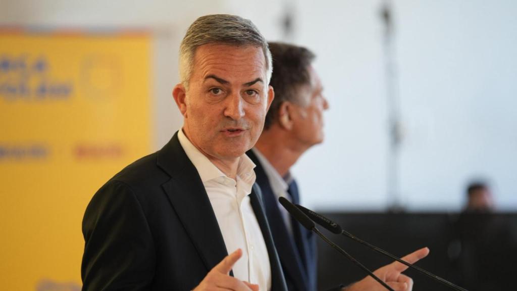Víctor Font en su primer acto de campaña electoral con 'Nosaltres'
