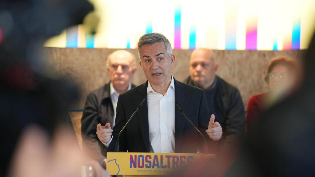 Víctor Font en su primer acto de campaña electoral con 'Nosaltres'