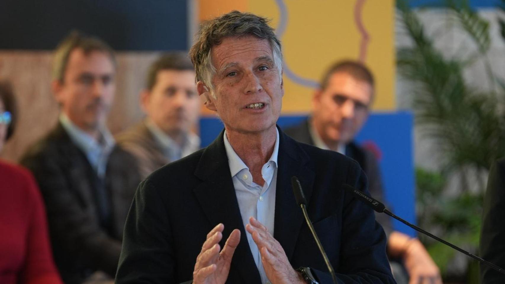 Jaume Guardiola en el primer acto de campaña electoral con 'Nosaltres'