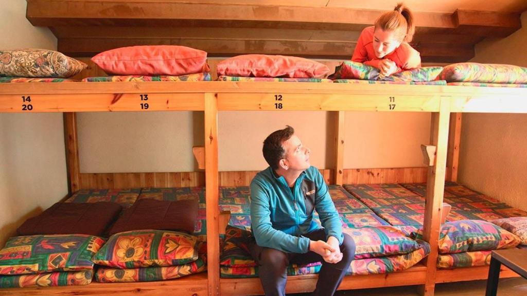 Una habitació del Refugi Font Ferrera