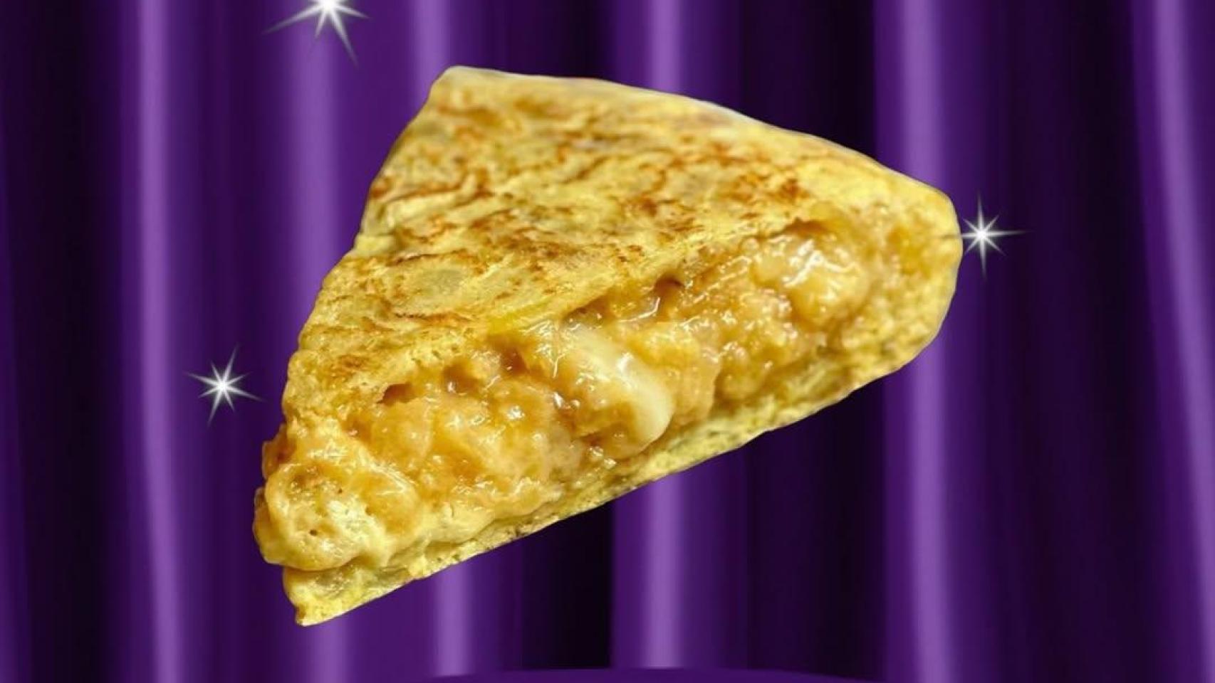 Porción de tortilla de patatas