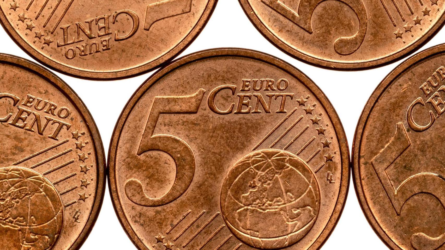 Monedas de cinco céntimos