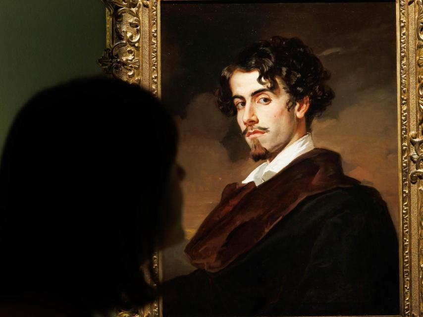 El célebre retrato del poeta, ejecutado por su hermano Valeriano hacia 1862.