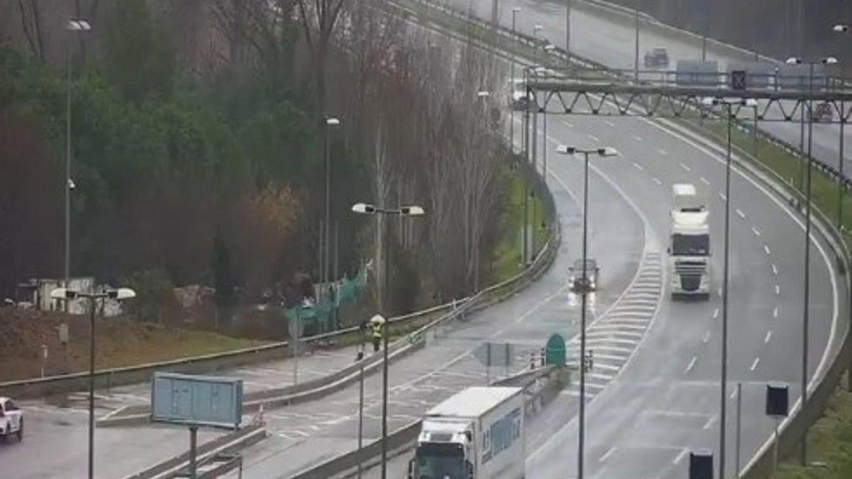 La AP-7, a su paso por Martorell, este sábado