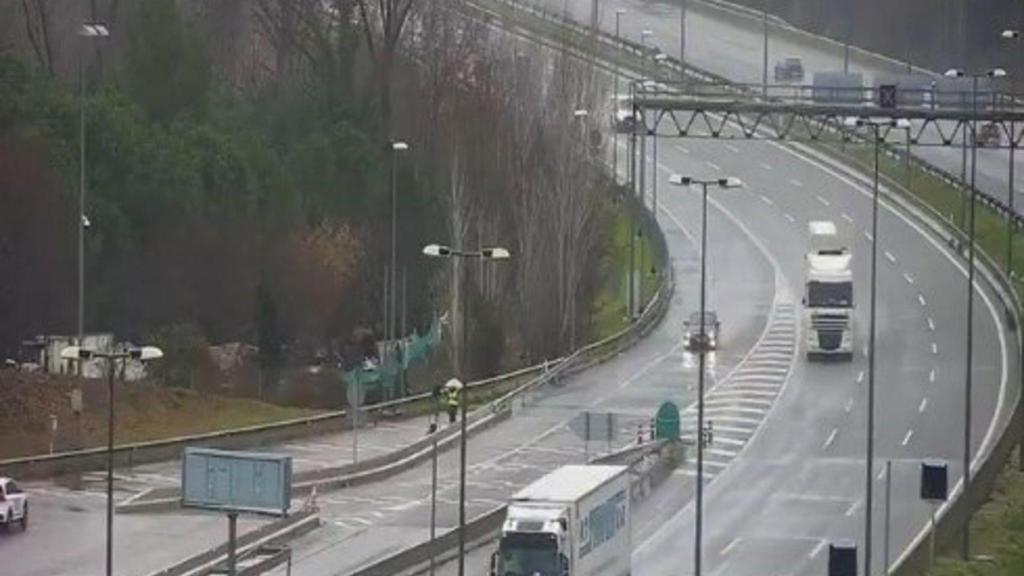 La AP-7, a su paso por Martorell, este sábado