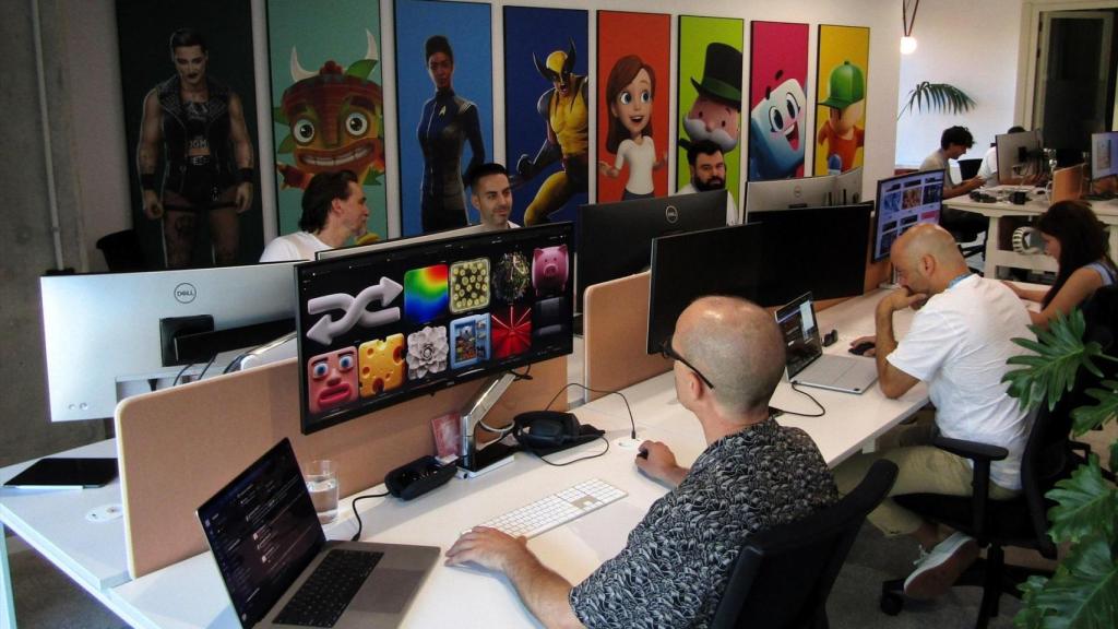 Una oficina de una empresa de videojuegos en Barcelona (archivo)