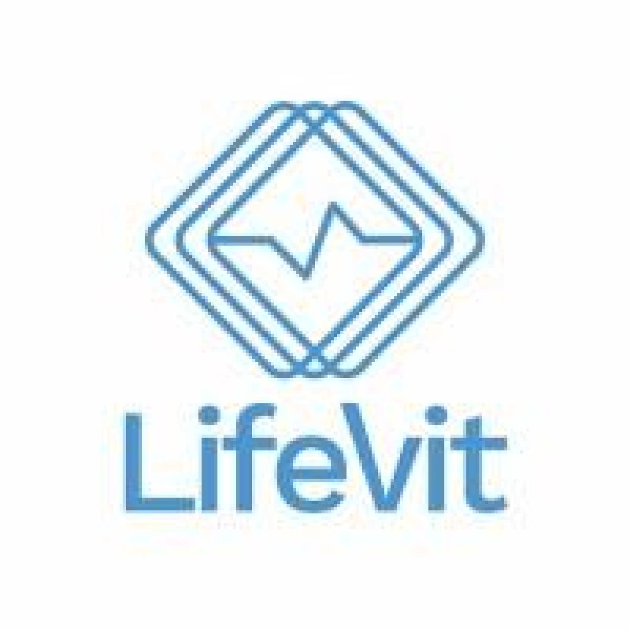 El logotipo de Lifevit, empresa de Àngel Riudalbas, directivo del FC Barcelona