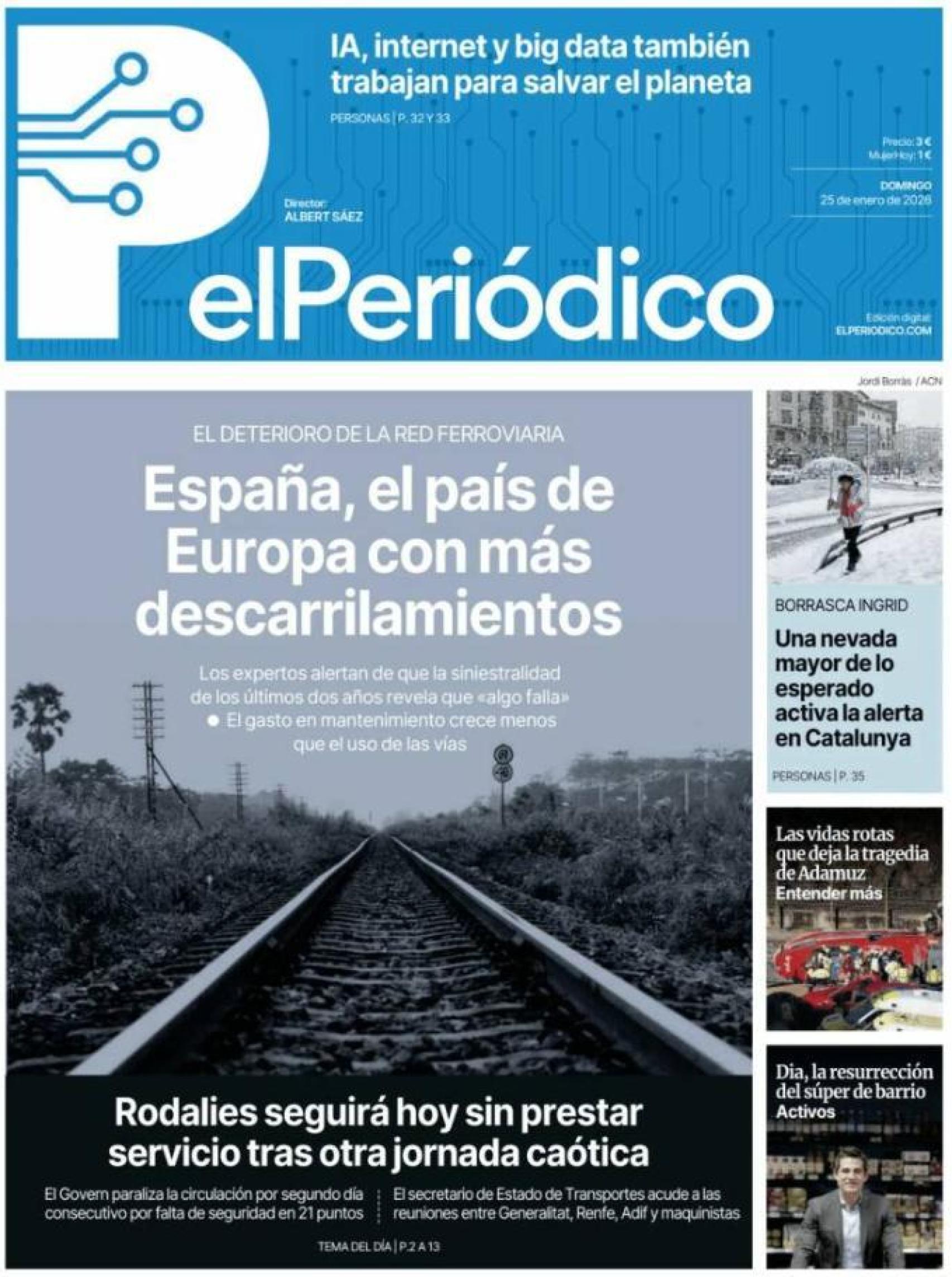 Portada de El Periódico