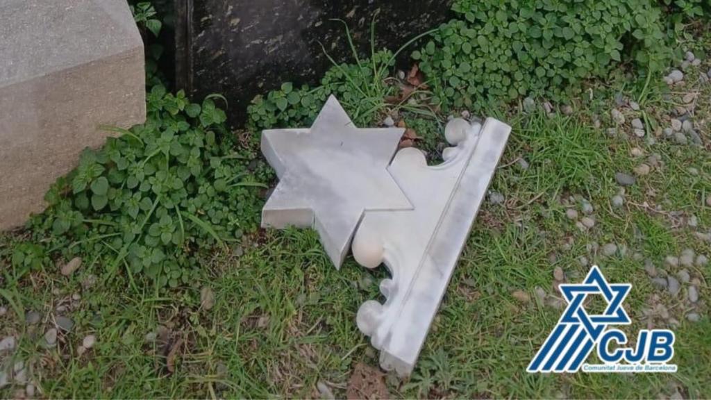 Vandalismo en el cementerio judío de Les Corts