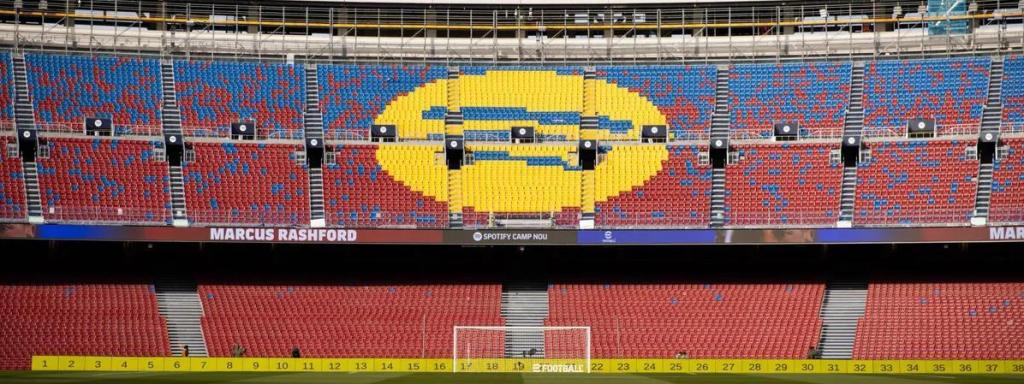 La imatge amb què el Barça promociona el Spotify Camp Nou Experience